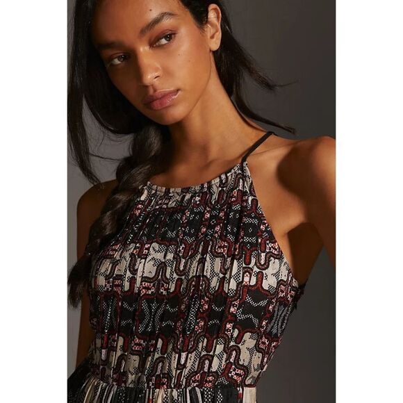 New Anthropologie x Bhanuni by Jyoti Tiered Dress Size 2 - Picture 4 of 9